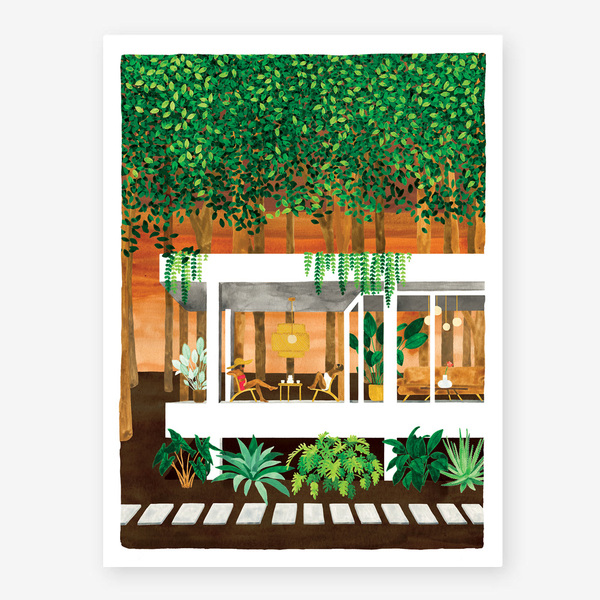 All The Ways To Say Slowlife Co House in the Woods Print