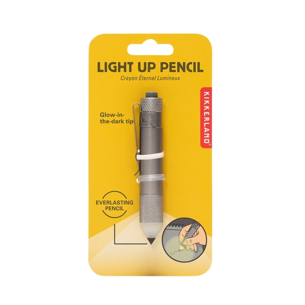 Kikkerland Light Up Pencil Silver