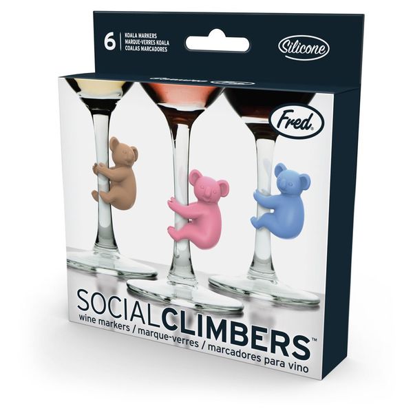 Fred Social Climbers Koala Wine Markers