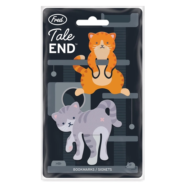Fred Tale End Cat Bookmarks - 2pcs Set Multi-Coloured