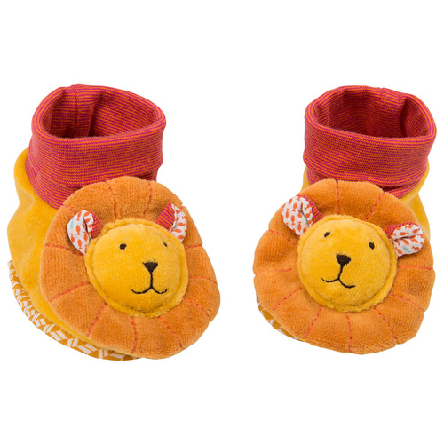 Moulin Roty Les Papoum Lion Baby Slippers