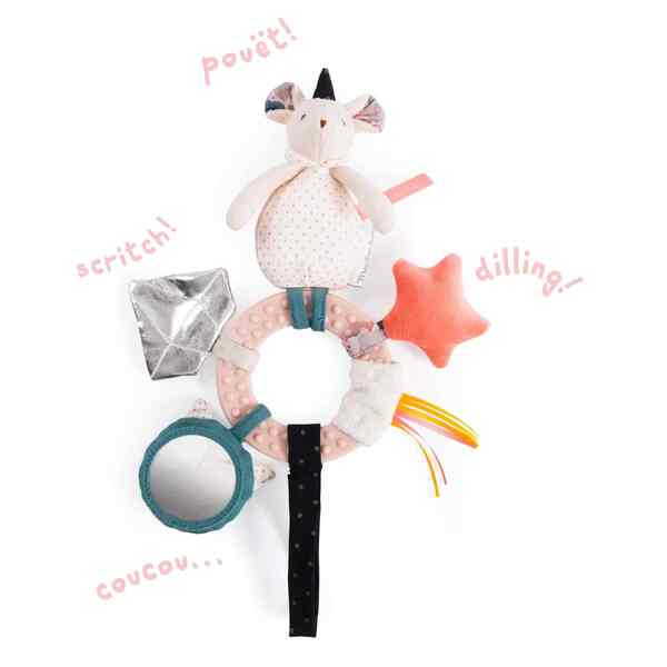 Moulin Roty Il Etait mouse ring rattle
