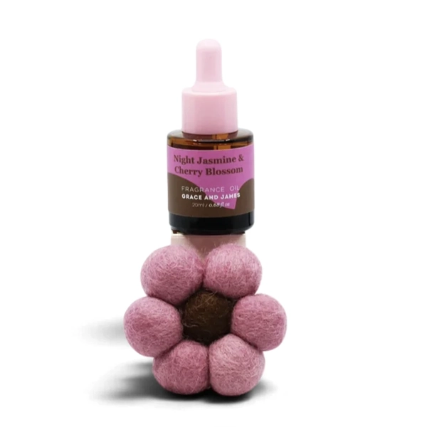 Bloom - Night Jasmine & Cherry Blossom  Felt Air Freshener