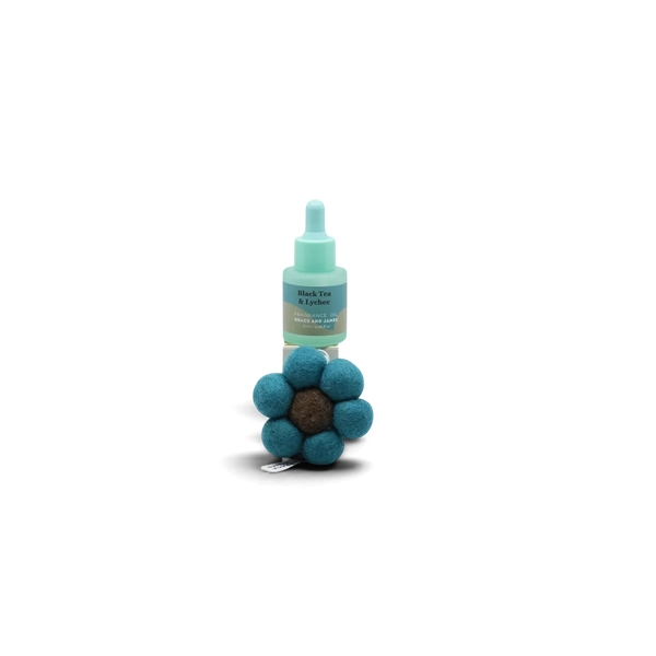 Bloom - Black Tea & Lychee Felt Air Freshener