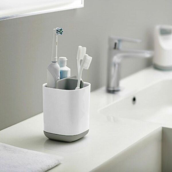 Joseph Joseph Easy-Store Toothbrush Caddy Grey/White