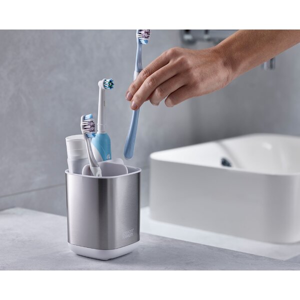 Joseph Joseph EasyStore Steel Toothbrush Caddy Small