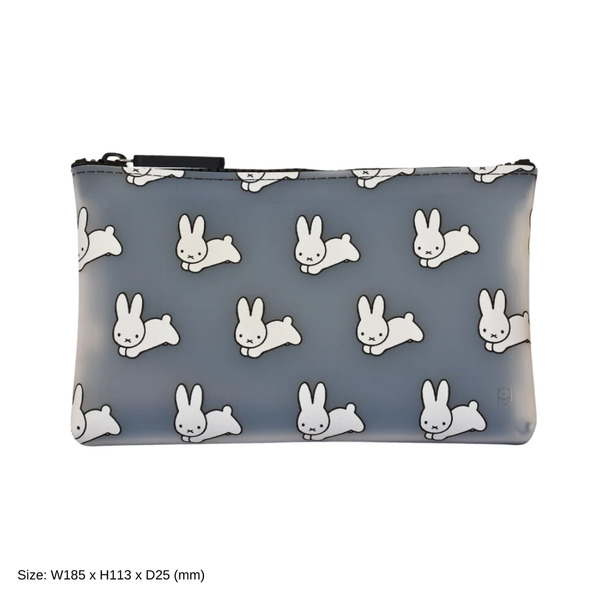 NUU Clear Miffy Black Large Zipper Pouch