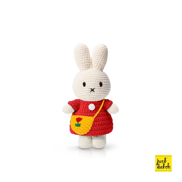 MIFFY Nijntje Handmade And Her Red Dress and Tulip Bag
