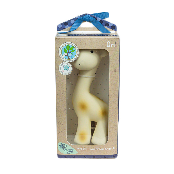 Tikiri Rubber Giraffe Zoo Animal Boxed