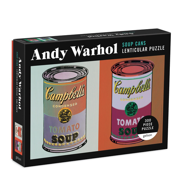 Andy Warhol Soup Can Lenticular Puzzle 300pcs