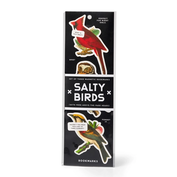Brass Monkey Salty Birds Magnetic Bookmarks- Set of 3 Multi-Coloured