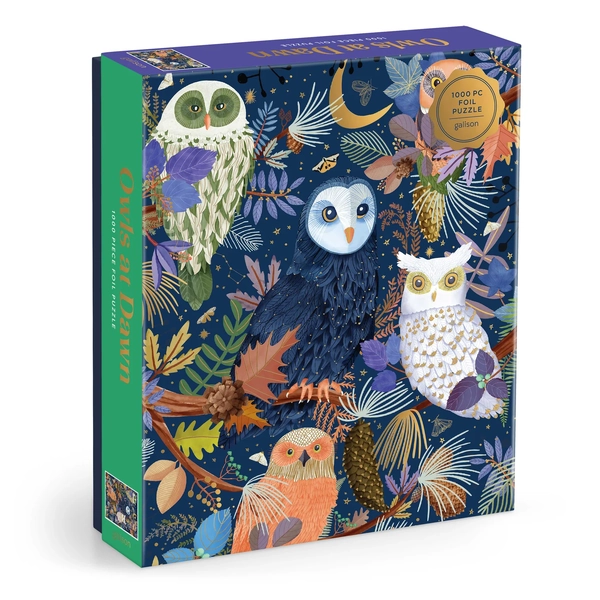 Galison Owls at Dawn 1000pc Foil Puzzle