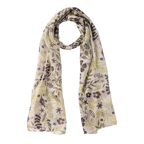 Indus Australian Garden Natural Silk Scarf
