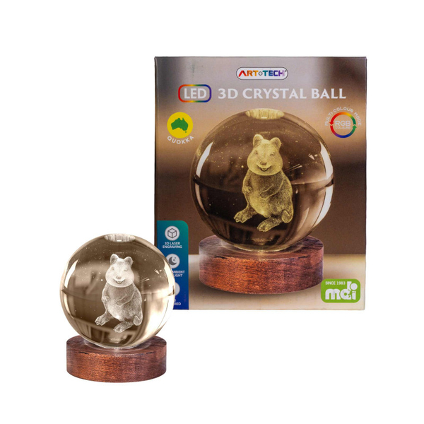 3D Crystal Ball Lamp Quokka