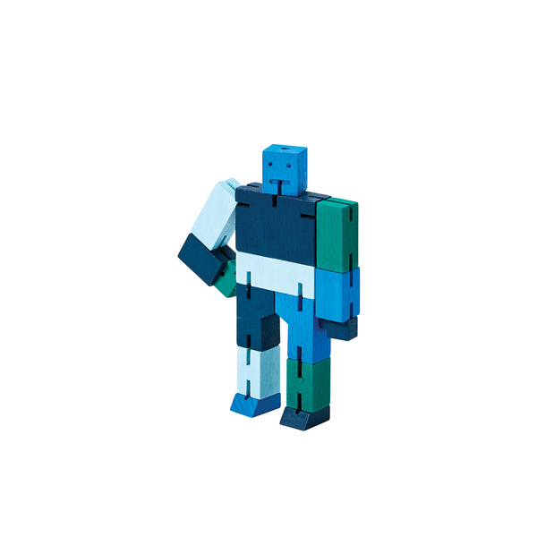 Areaware Cubebot Capsule Collection Micro Blue