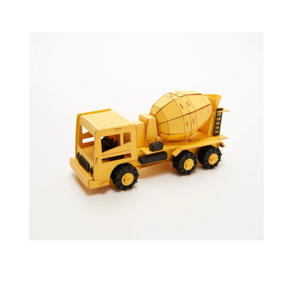 Cars Craft Paper Model Concrete Mixer Truck