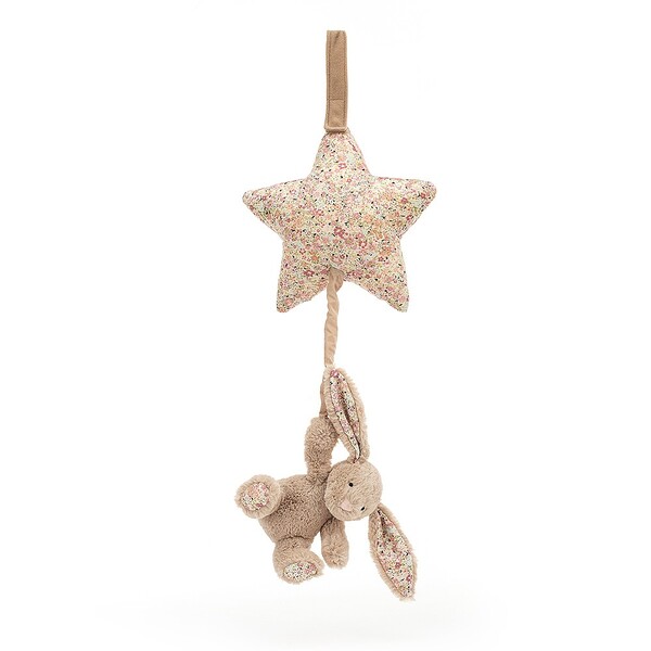 Jellycat Blossom Bashful Bea Beige Bunny Musical Pull