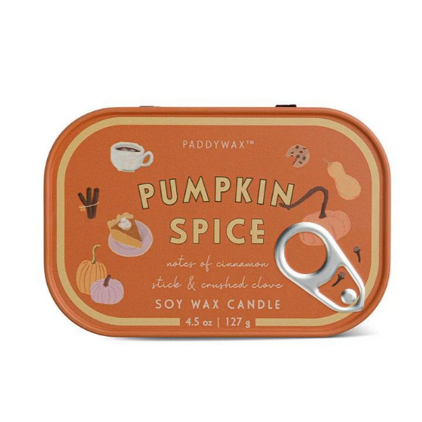 Paddywax Bistro Tin Candle Pumpkin Spice 4.5oz/127g 