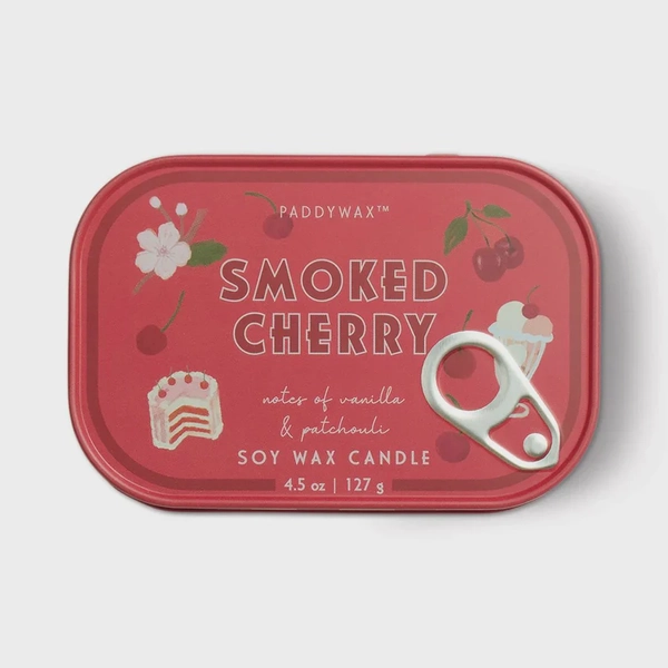 Paddywax Bistro 4.5oz/127g Tin Candle- Smoked Cherry