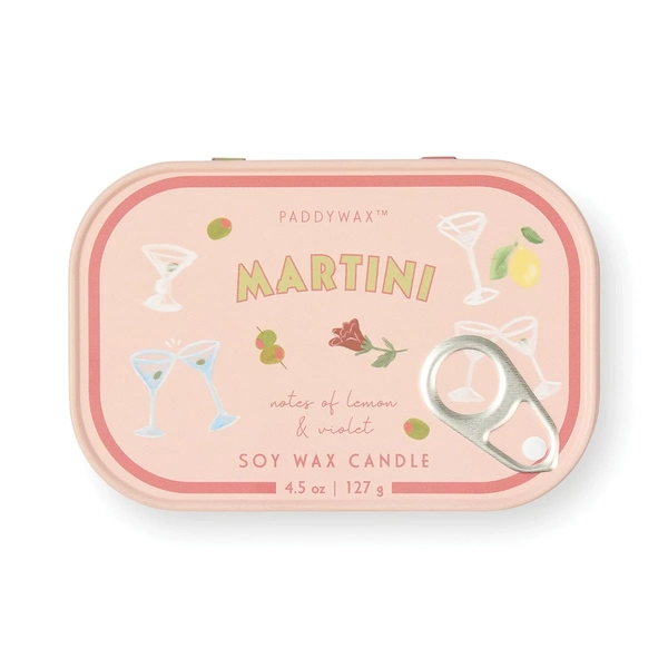 Paddywax Bistro 4.5oz/127g Tin Candle - Martini