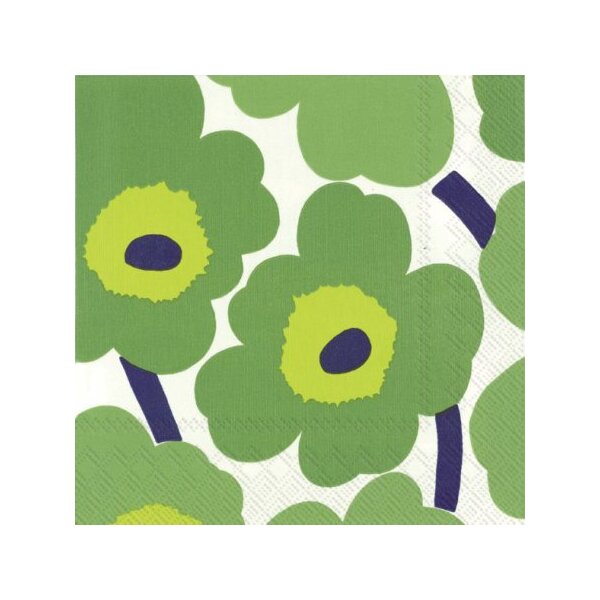 Marimekko Unikko Green Cocktail Napkins