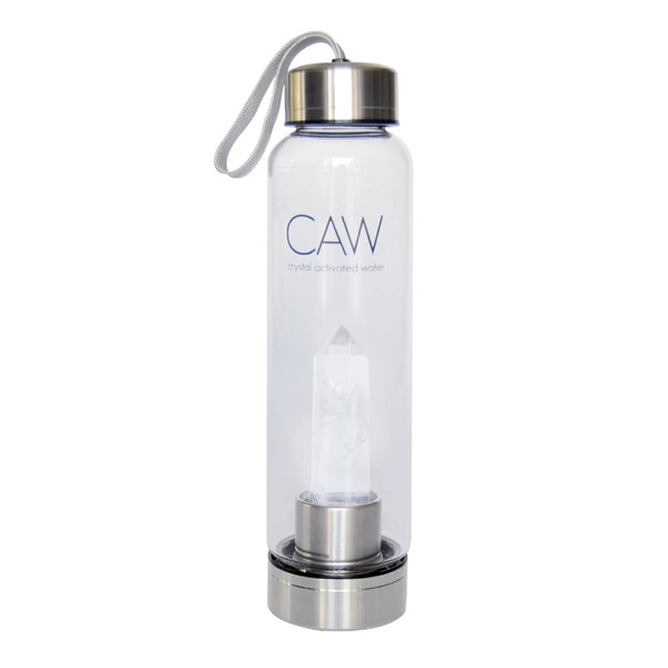 CAW Clear Quartz Crystal Activated Water Bottle