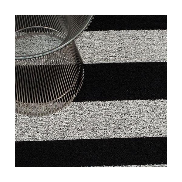 Chilewich Big Mat - Bold Stripe Black and White 91 x 152cm