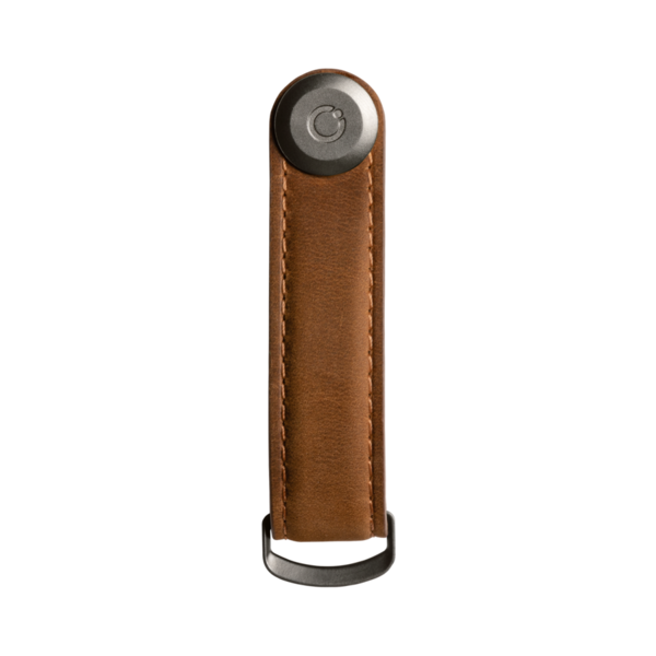 Orbitkey 2.0 Crazy Horse Leather - Chestnut Brown with Brown Stitching
