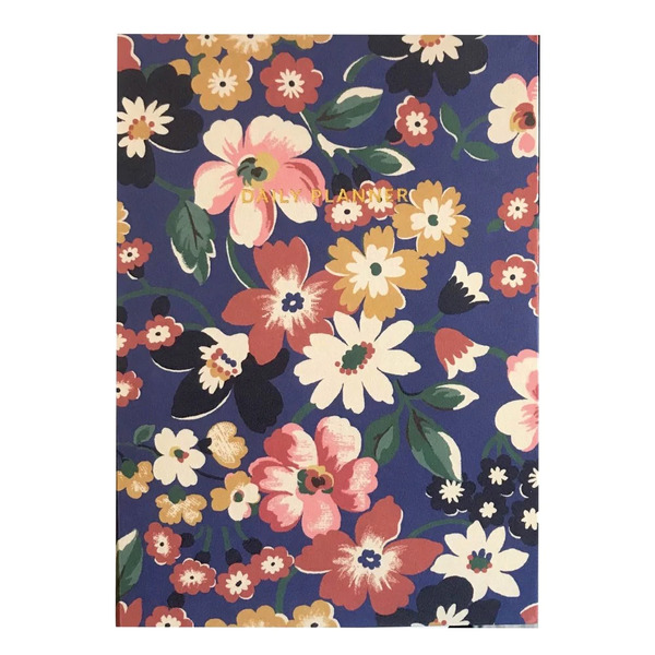 Cath Kidston A5 Linen Daily Planner Blue Floral