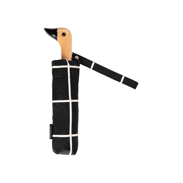 Original Duckhead Duck Umbrella Compact Black Grid