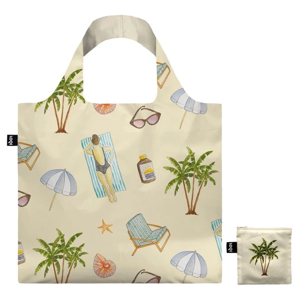 LOQI Reusable Shopping Bag Sylvia Harvey Walker Palm Tree