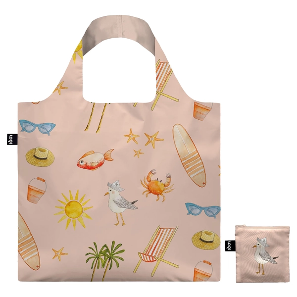 LOQI Reusable Shopping Bag Sylvia Harvey Walker Seagull
