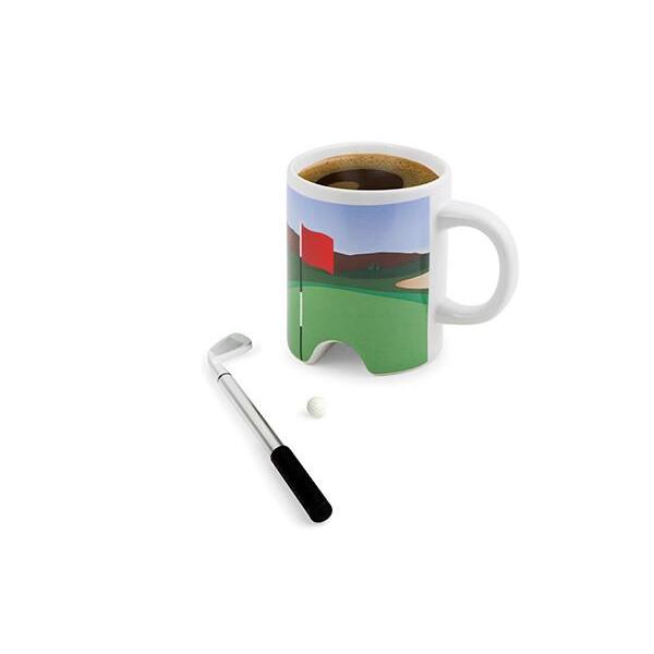 Kikkerland Putter Cup Golf Mug (with Pen)