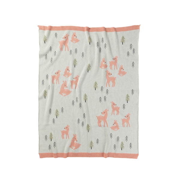 Indus Delilah Deer Baby Blanket