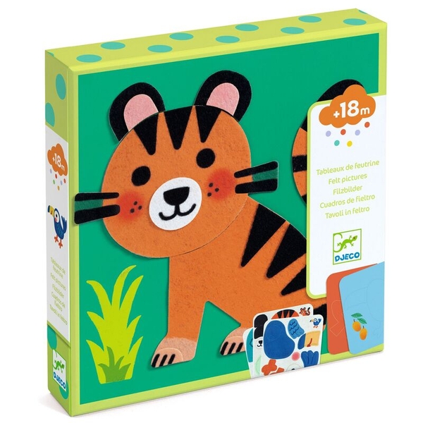 Djeco Felt Board Soft Animals Collage Activity