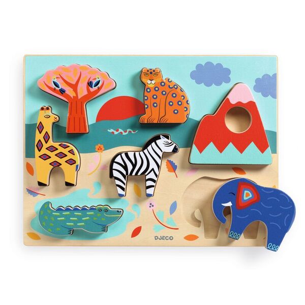 Djeco Savana Story Wooden Puzzle