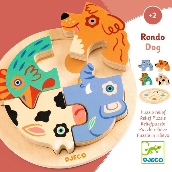 Djeco Rondo Dog Wooden Puzzle