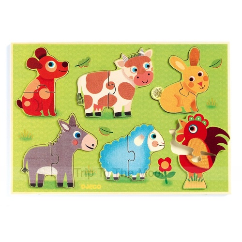 Djeco Coucou Cow Puzzle