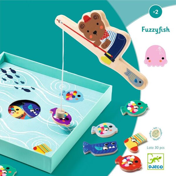 Djeco Fuzzyfish Magnetic Fishing Game