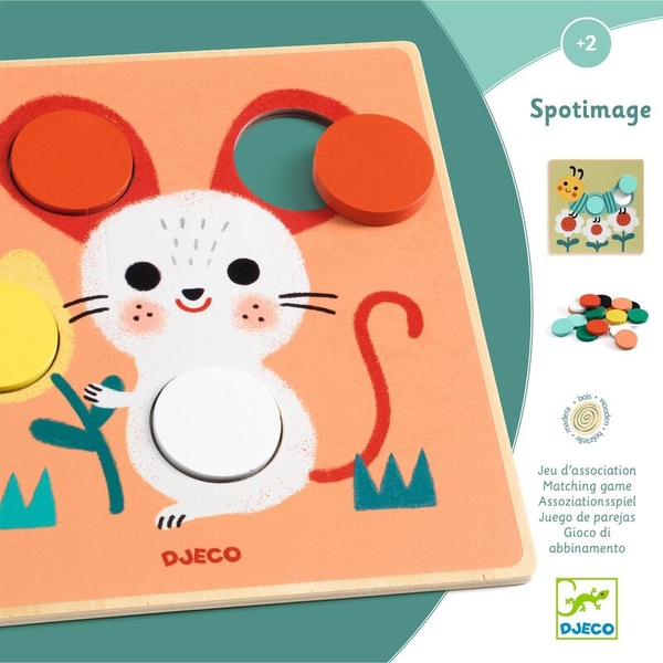 Djeco Spotimage Colour Spot Matching Wooden Game