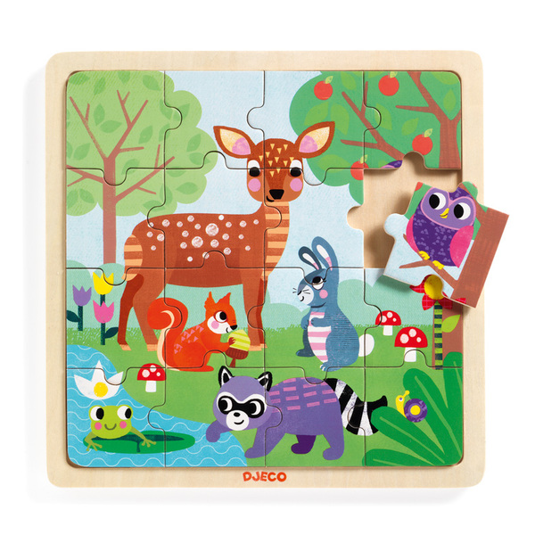 Djeco Wooden Forest Puzzle 16pcs