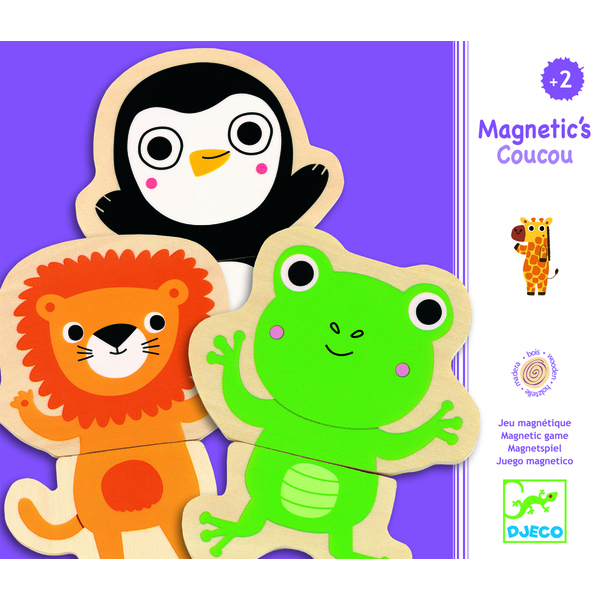 Djeco Coucou Animal Magnetic Game