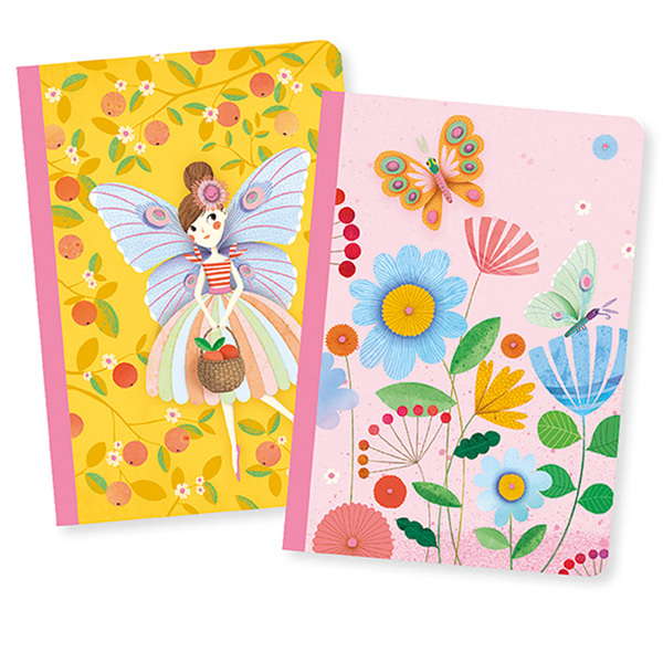 Djeco Set of 2 Little Notebooks Rose