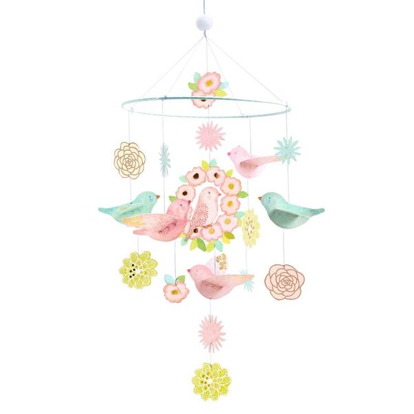 Djeco Spring Birds Paper Mobile