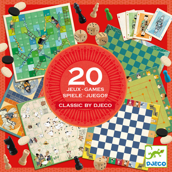 Djeco Board Game 20 Classic Games