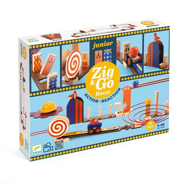 Djeco Zig & Go Junior Racer Set 51pcs