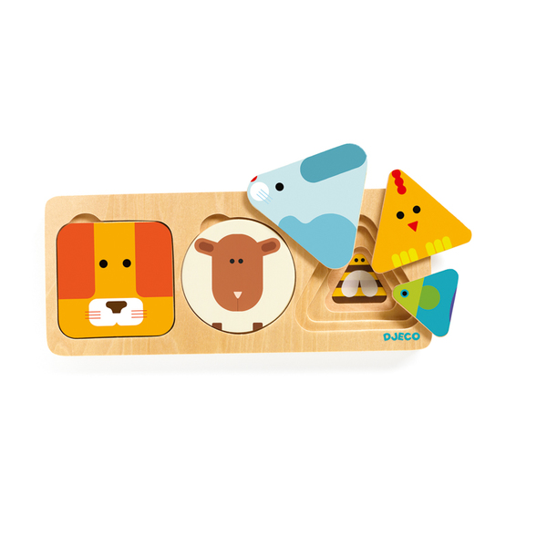 Djeco Anima Basic Wooden Puzzle