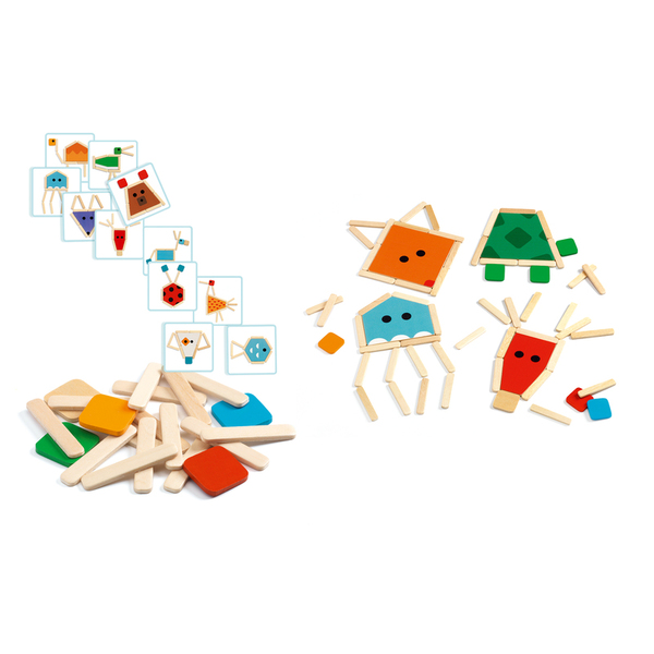 Djeco StickBasic Wooden Puzzle