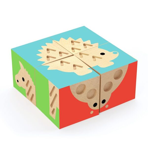 Djeco TouchBasic Wooden Cubes