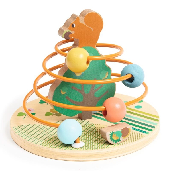 Djeco Squirrel Bead Frame Activity (Roll Nut)